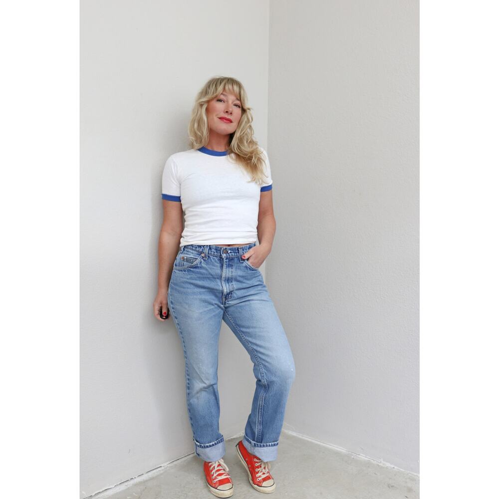 1980's Vintage Levi's 517 Orange Tag Jeans ~ Women's SM MD 32" to 33" Waist - Picture 3 of 10